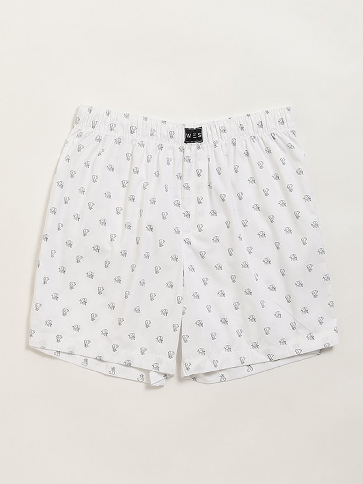 WES Lounge by Westside Black Animal Printed Boxers - Pack of 2