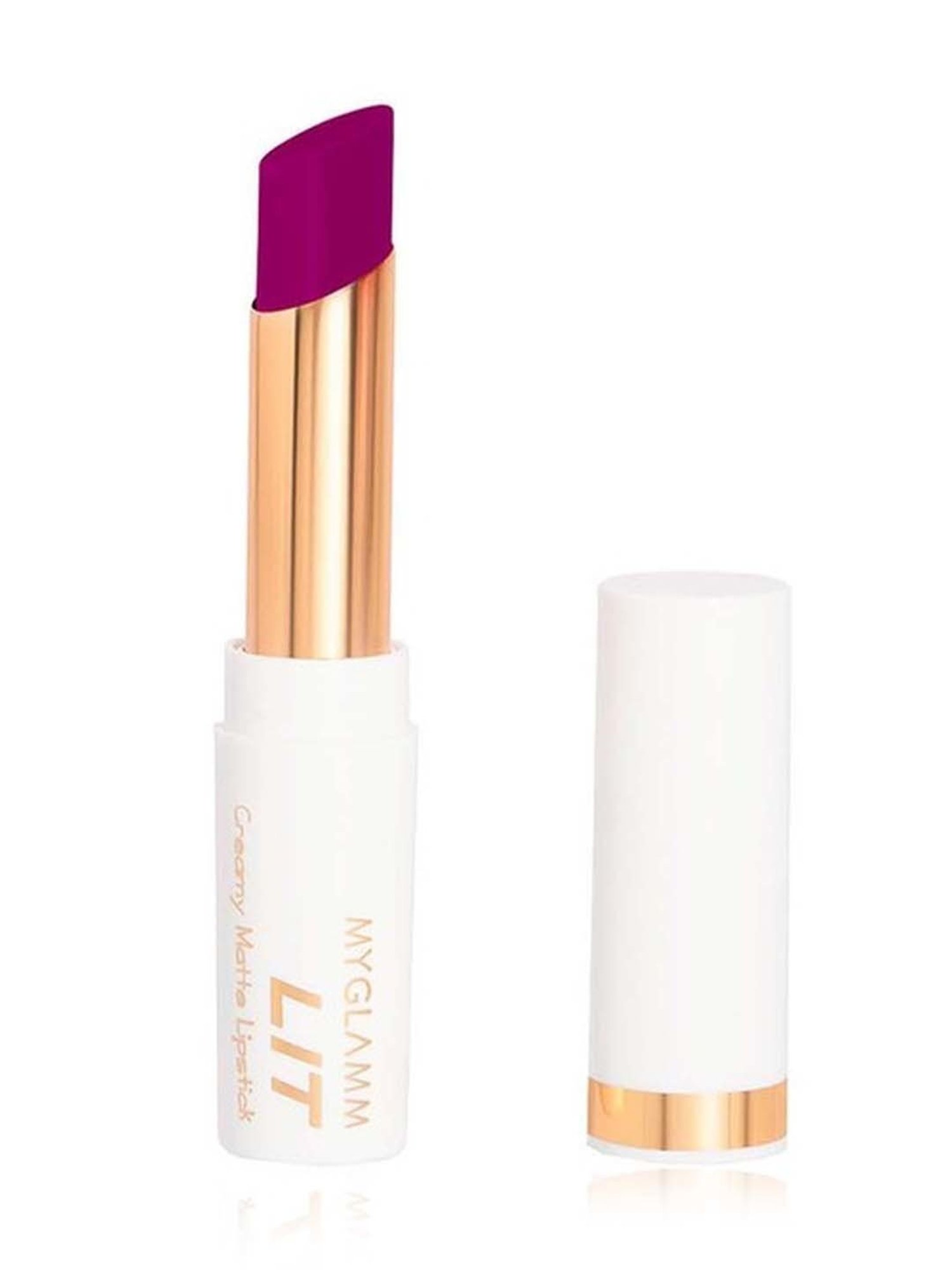 MyGlamm LIT Creamy Matte Lipstick French 75 - 3.7 gm