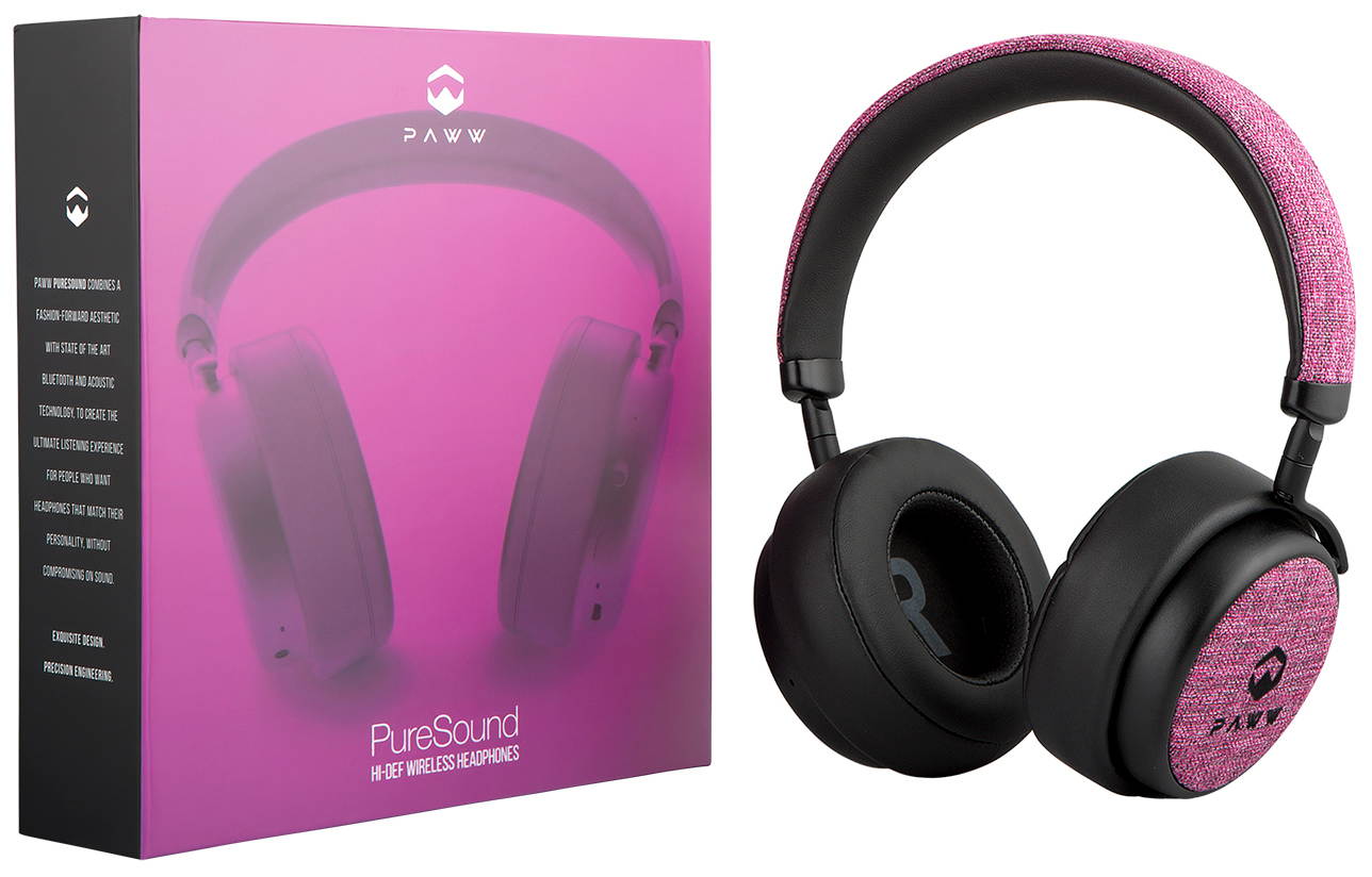 Paww PureSound Headphones - Over The Ear Bluetooth Fashion Headphones - Hi Fi Sound Quality Longer Playtime - for Calls Movies & More