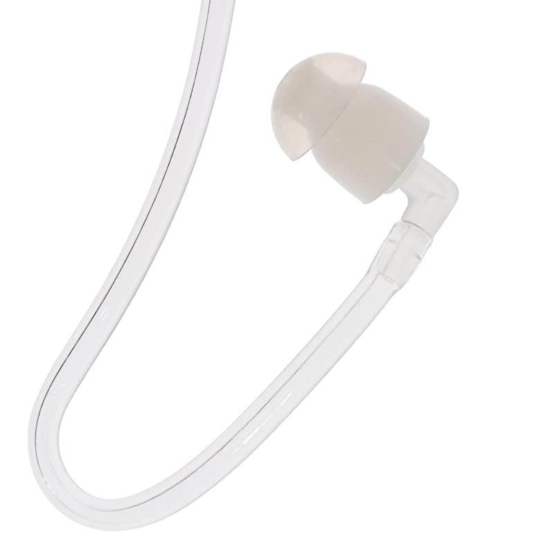 Twist On Replacement Acoustic Tube for Two Way Radio Headset Earpiece Earphone (Pack of 4)