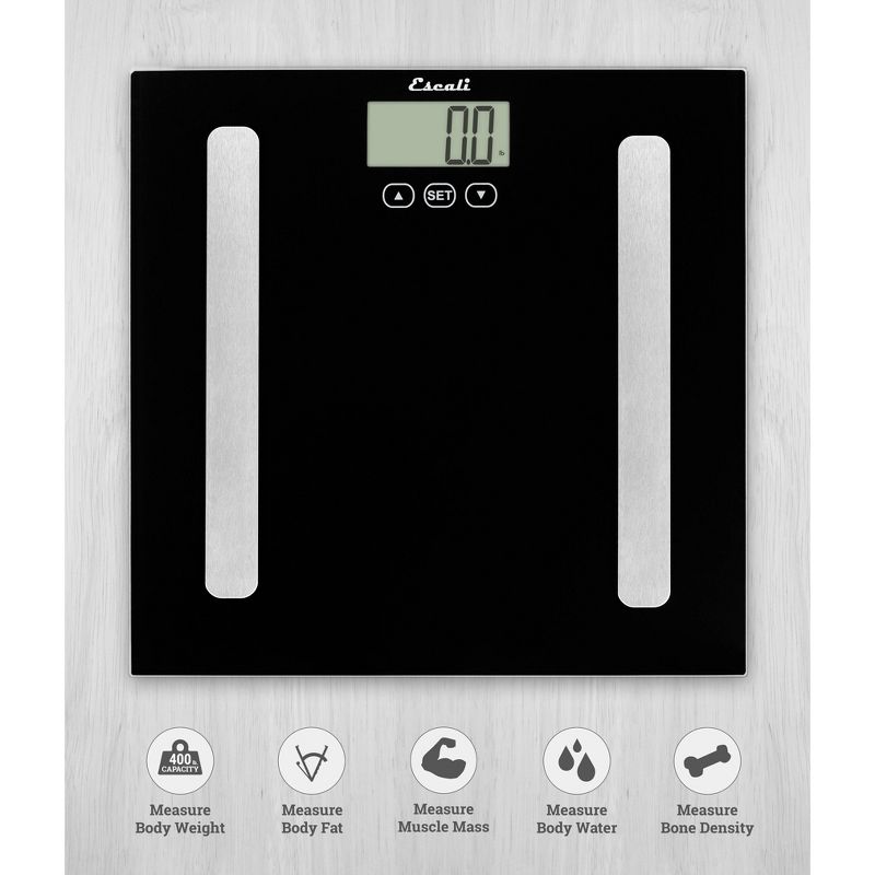 Body Analyzing Bathroom Scale Black - Escali