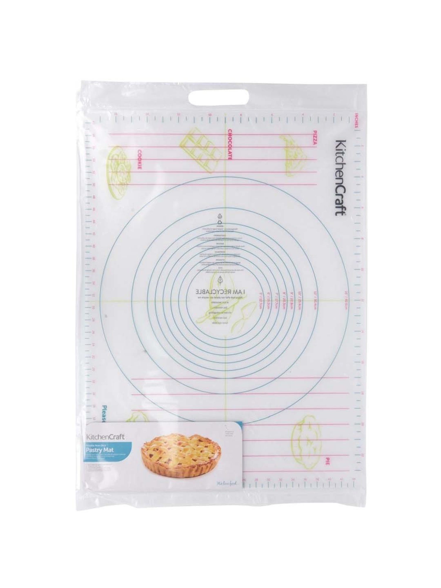 KitchenCraft White Plastic Non-Stick Pastry Mat