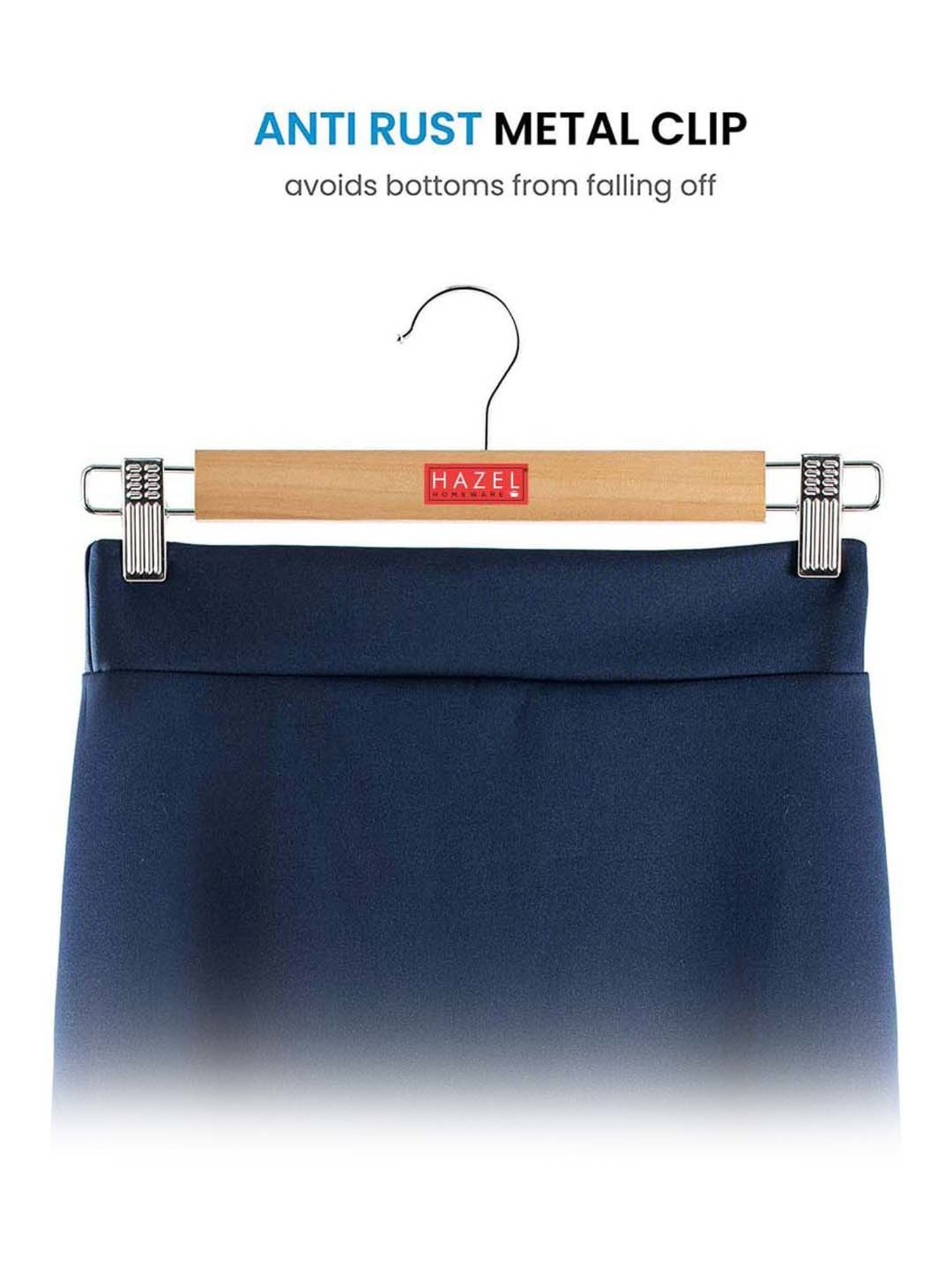 HAZEL Beige Wood Clothes Hanger