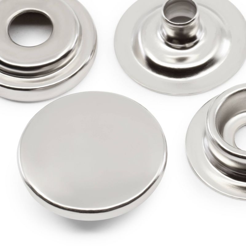 Dritz 60ct Snaps Heavy Duty Tools Nickel