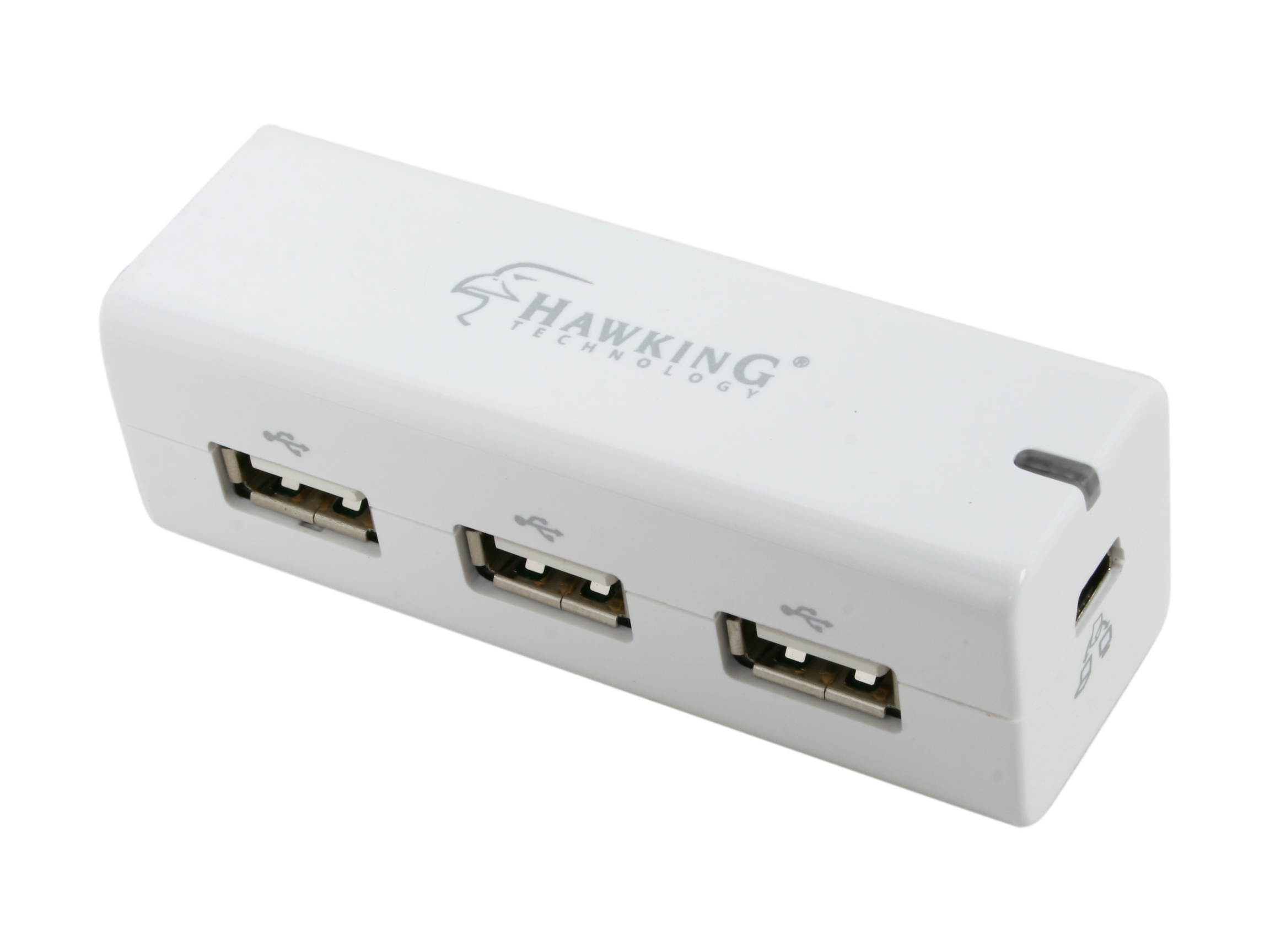 Hawking Technology 3-Port USB 2.0 Hub/Easy Link File Sharing for Windows XP/7/8/10+ and Mac OS 10.4/10.5 or Later (HU2P4)