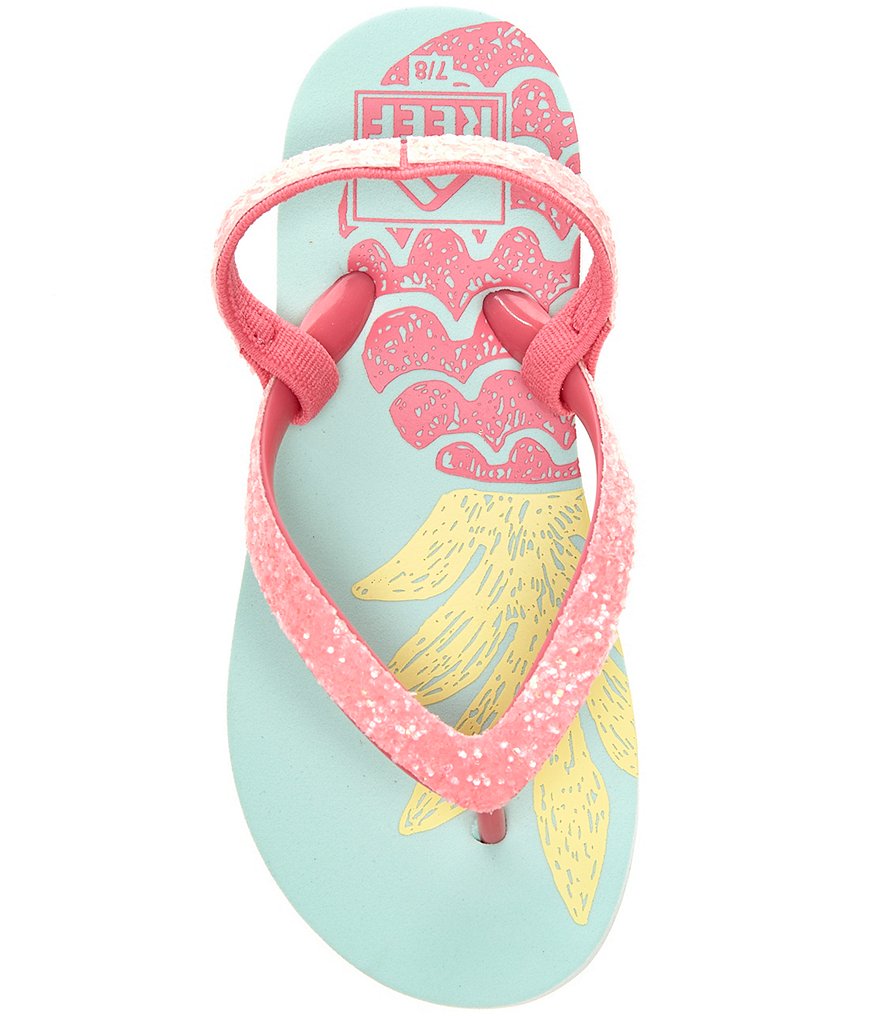 Reef Girls' Little Stargazer Pineapple Flip Flops (Toddler)