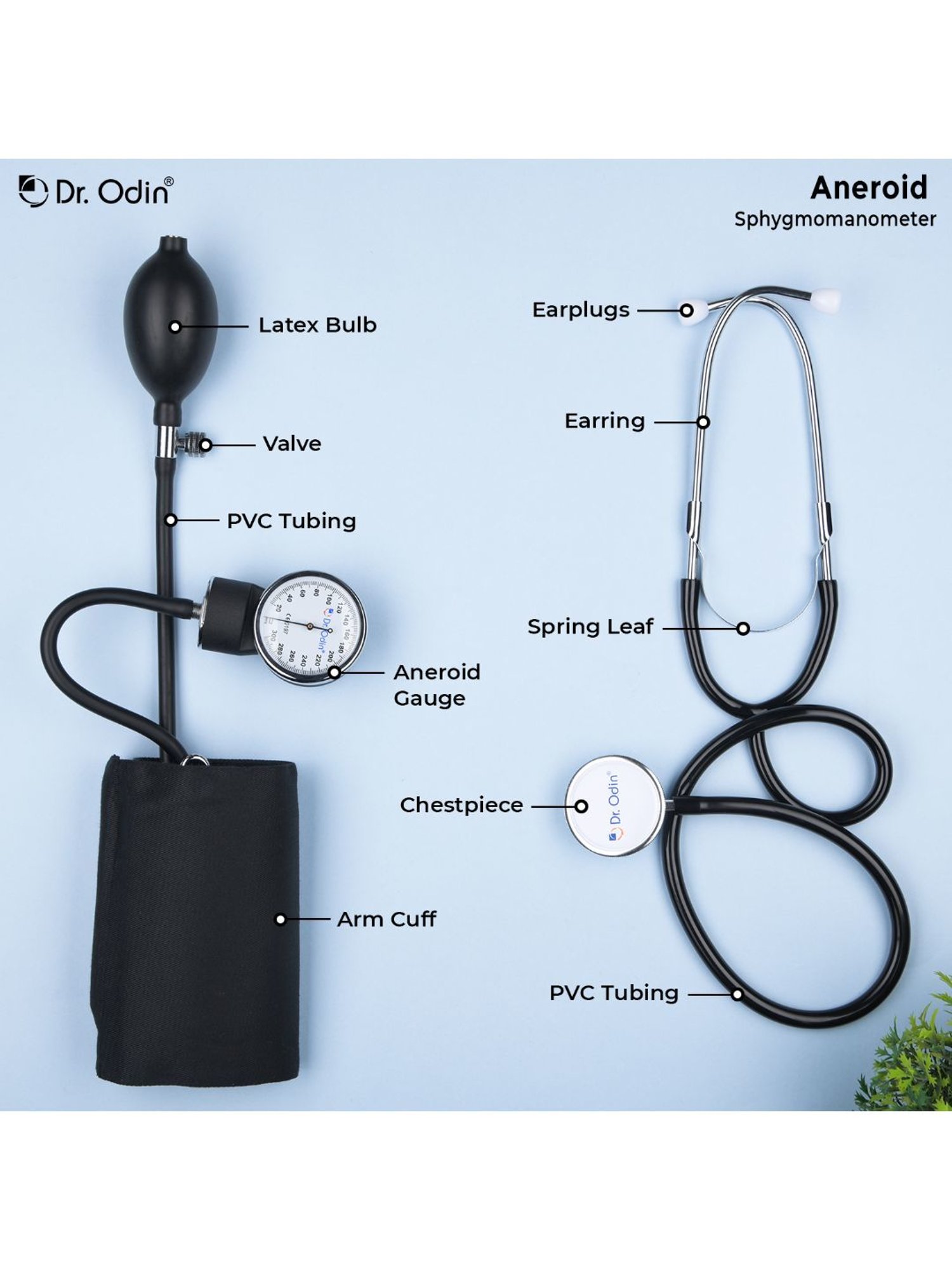 Dr. Odin OD-50A Sphygmomanometer (Black)