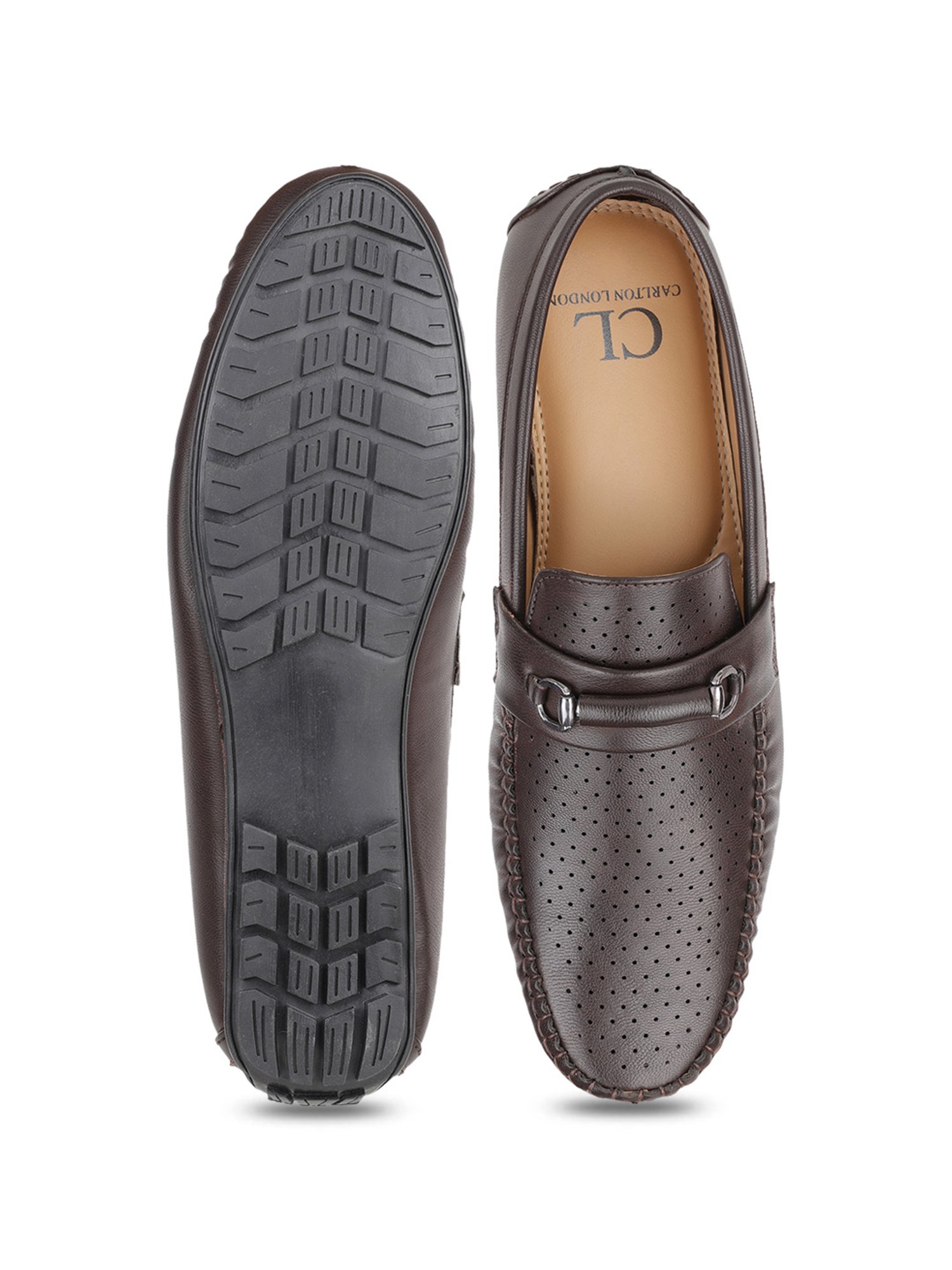 Carlton London Men's Brown Casual Loafers