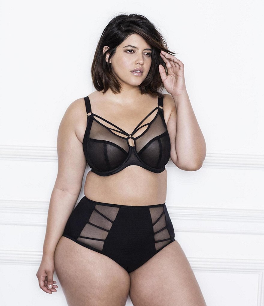 Elomi Sachi Sheer Tulle Plunge Bra