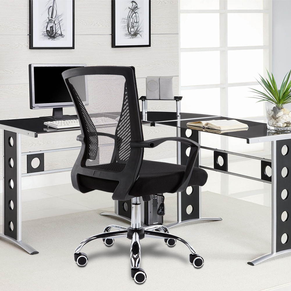 Modern Home Zuna Mid-Back Office Chair - Black/Black