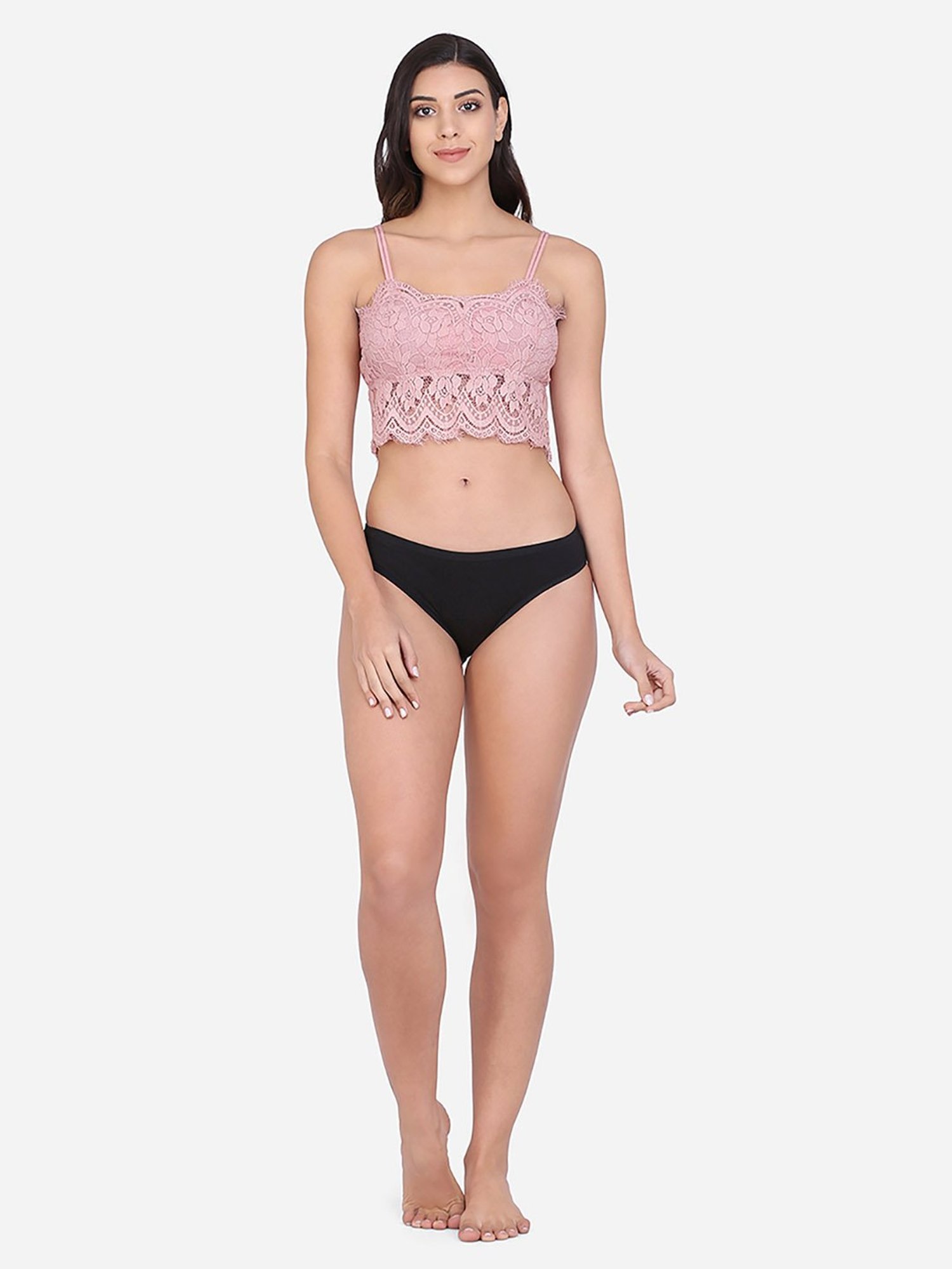 Da Intimo Pink Non Wired Padded Bralette