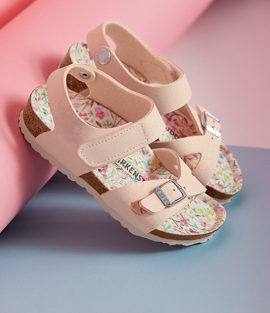 Birkenstock Girls' Colorado Vegan Leather Floral Sandals (Toddler)