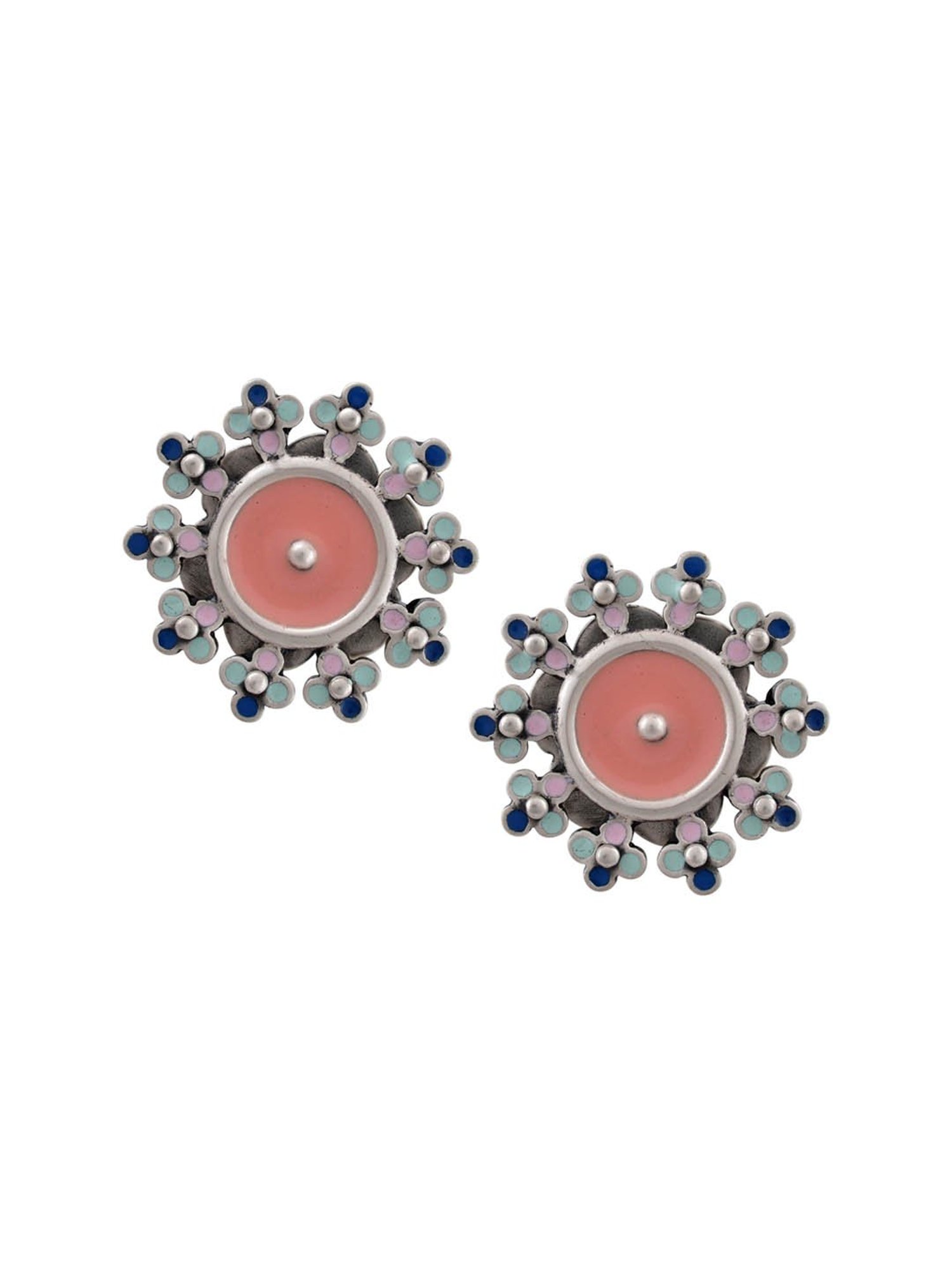 Tribe Amrapali Multi Chandrika Stud Earrings