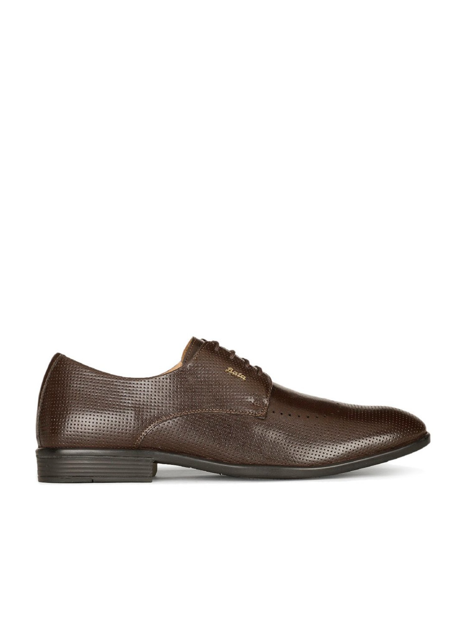 Bata Men's Brown Derby Shoes