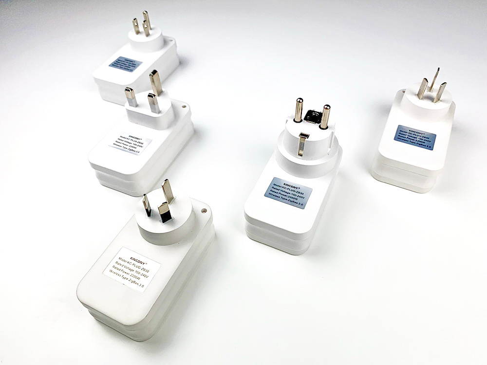 KINCONY ZigBee 3.0 UK Smart Plug Power Socket Remote Control Outlet Compatible With  Alexa Echo Plus