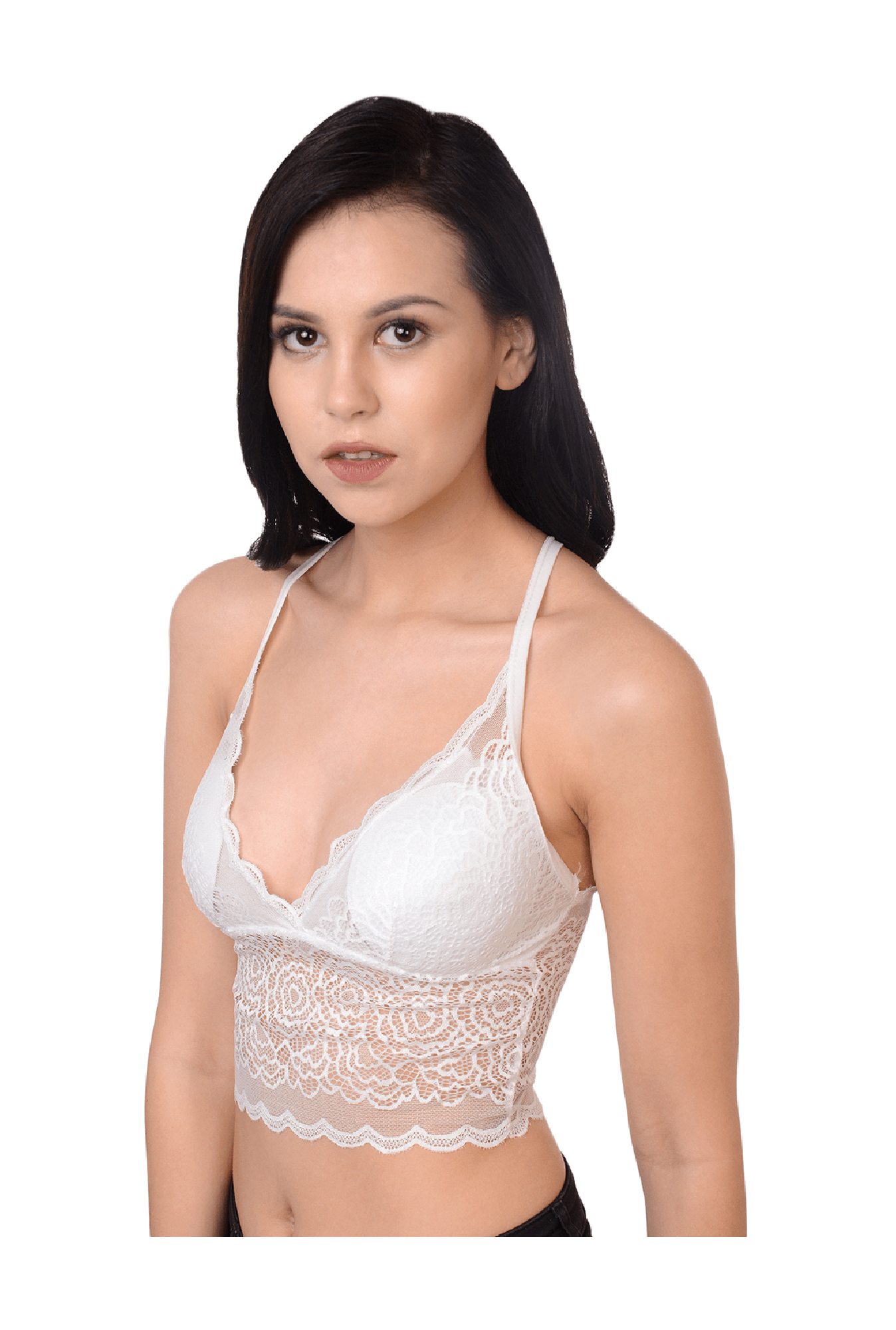 Da Intimo White Padded Non-Wired Bralette