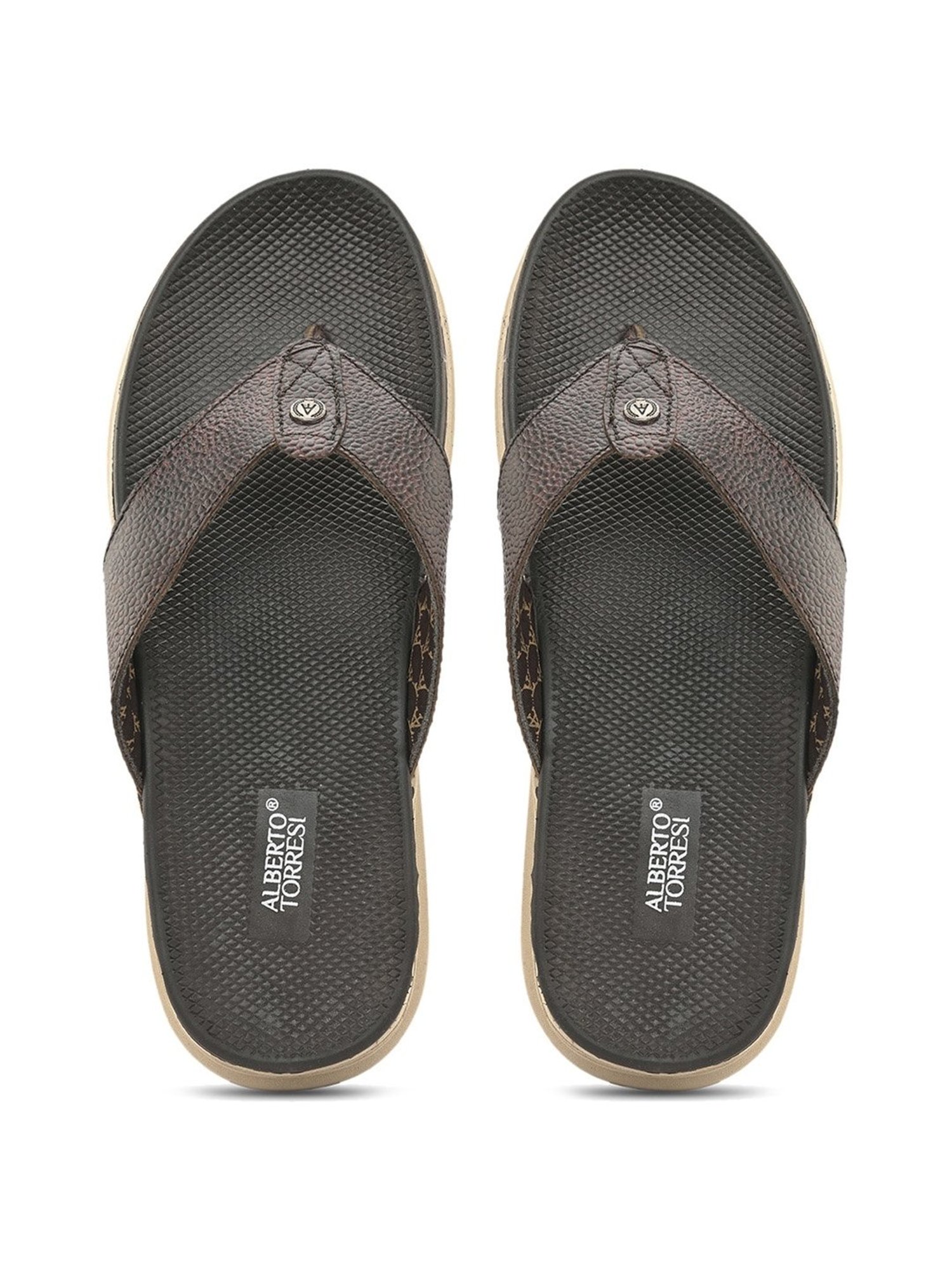 Alberto Torresi Men's Brown Thong Sandals