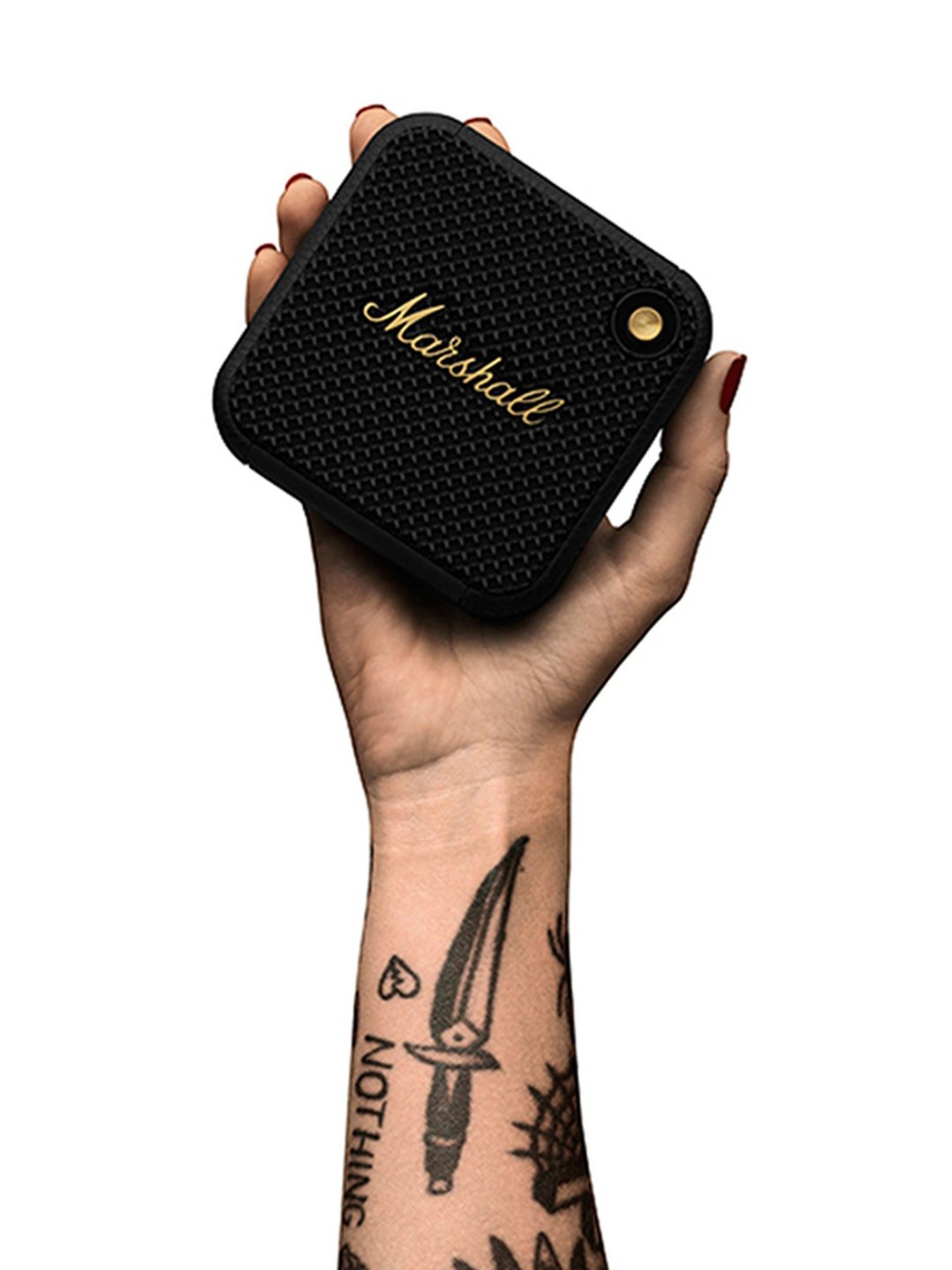Marshall Willen Portable Bluetooth Speaker (Black & Brass)