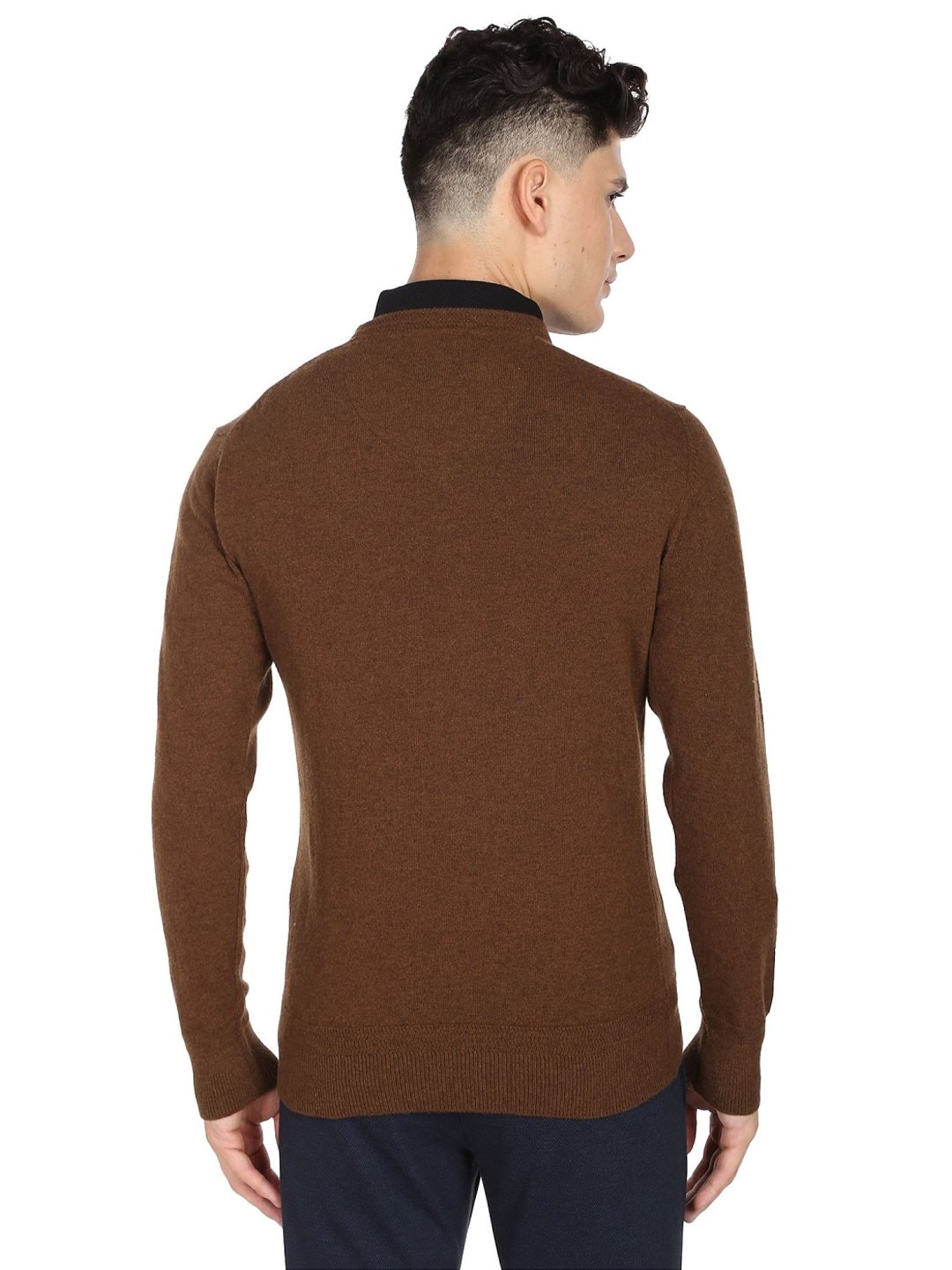 Arrow Sport Brown Regular Fit Sweater