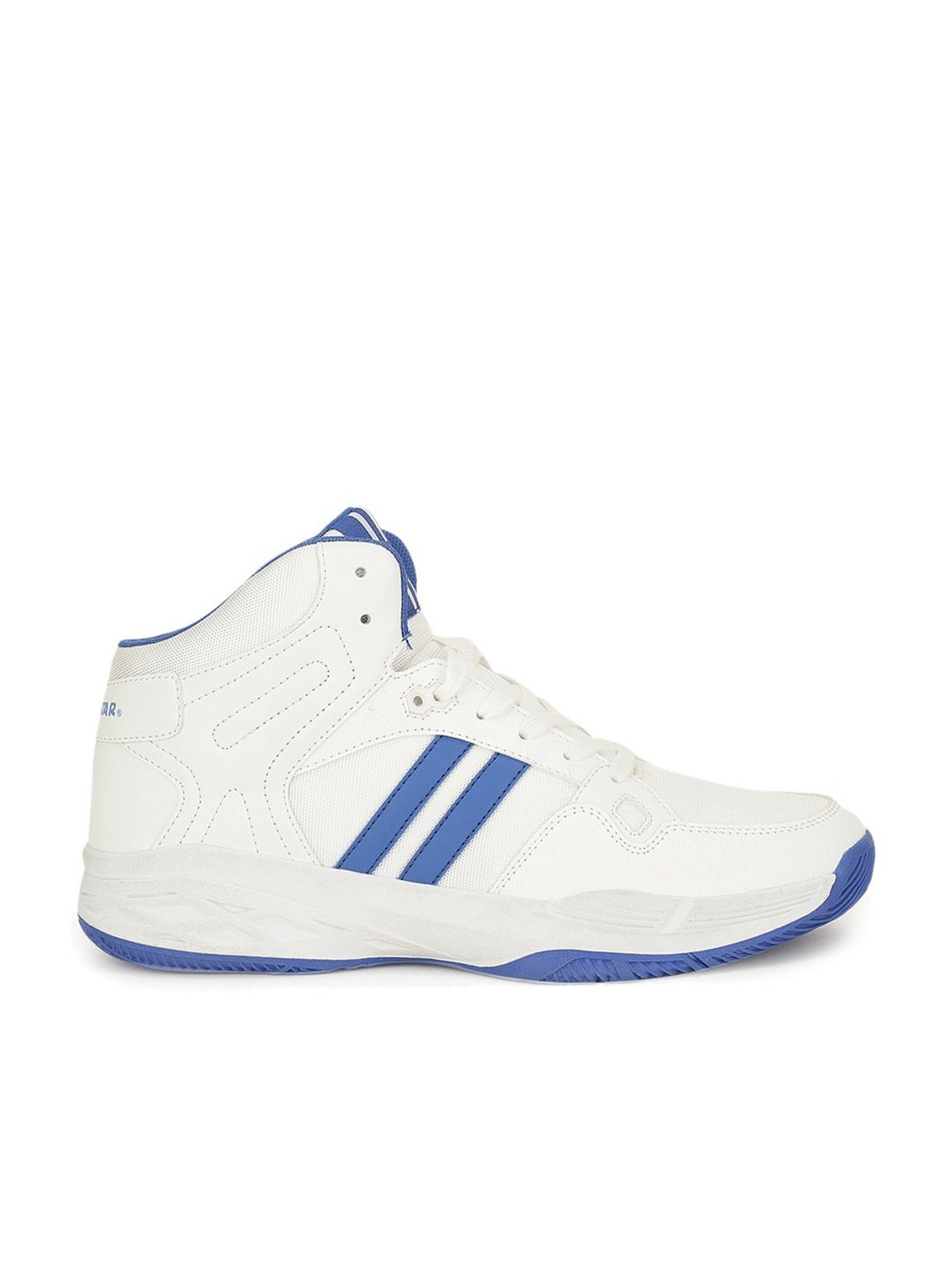 North Star by Bata Men's White Ankle High Sneakers