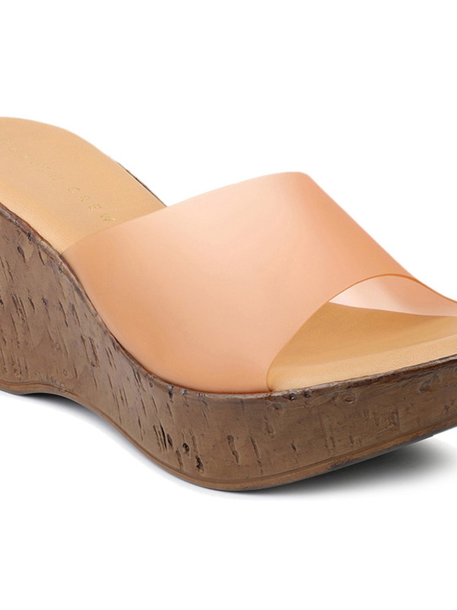 Design Crew Women's Orange Casual Wedges