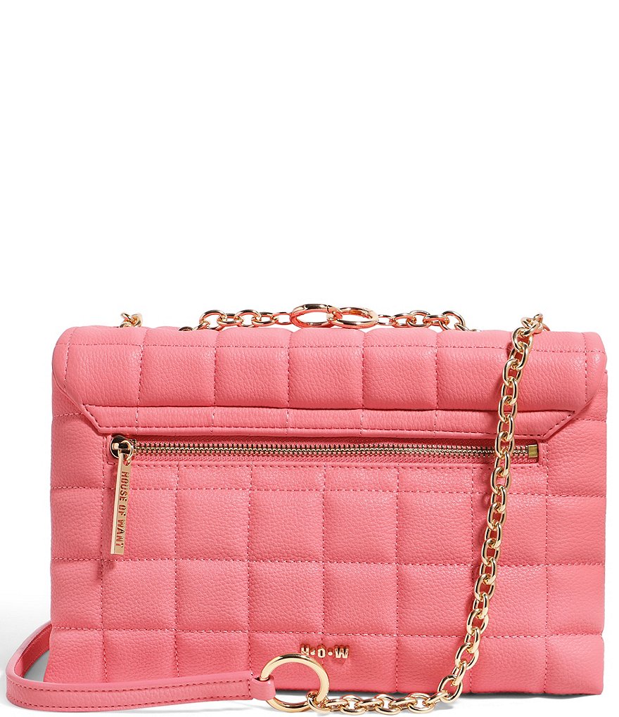 House of Want H.O.W. We Step Up Quilted Vegan Leather Shoulder Bag