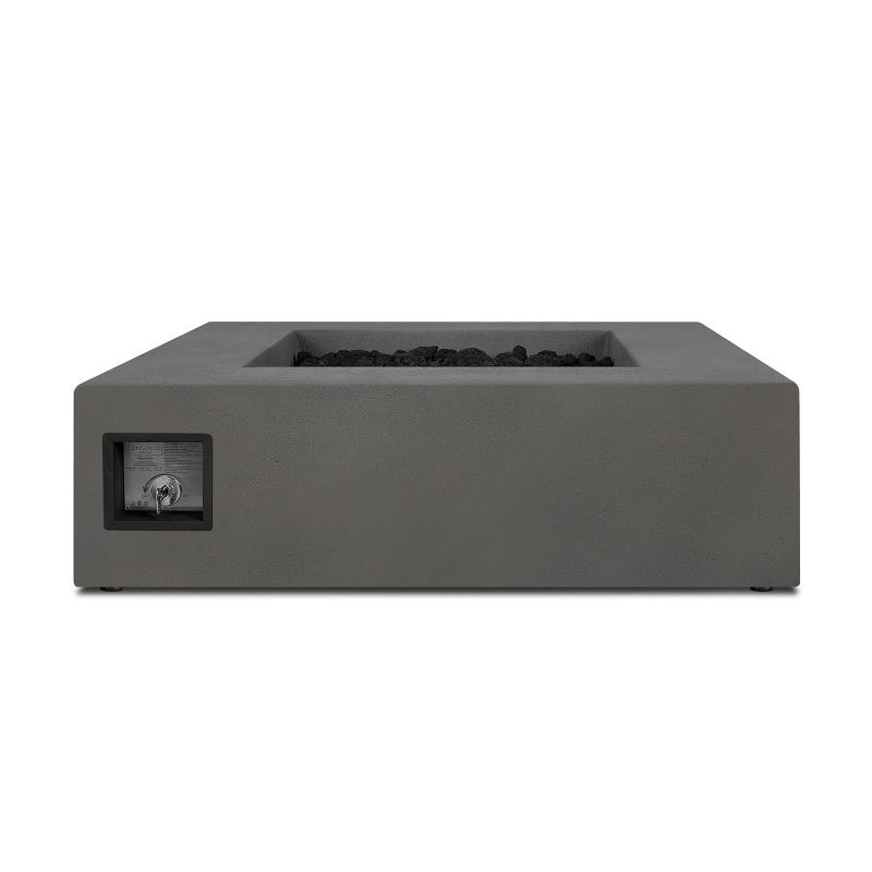 Caraga Low Square Propane Fire Table Carbon - Jensen Co.