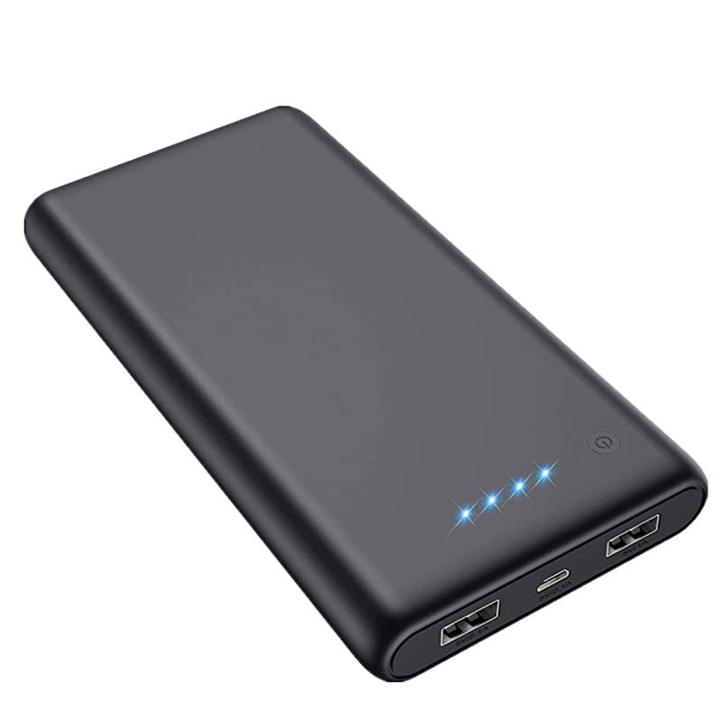 Charger Power Bank 25800mAh Huge Capacity External Battery Pack Dual Output Port with LED Status Indicator Power Bank for iPhone Samsung Galaxy Android PhoneTablet etcBlack