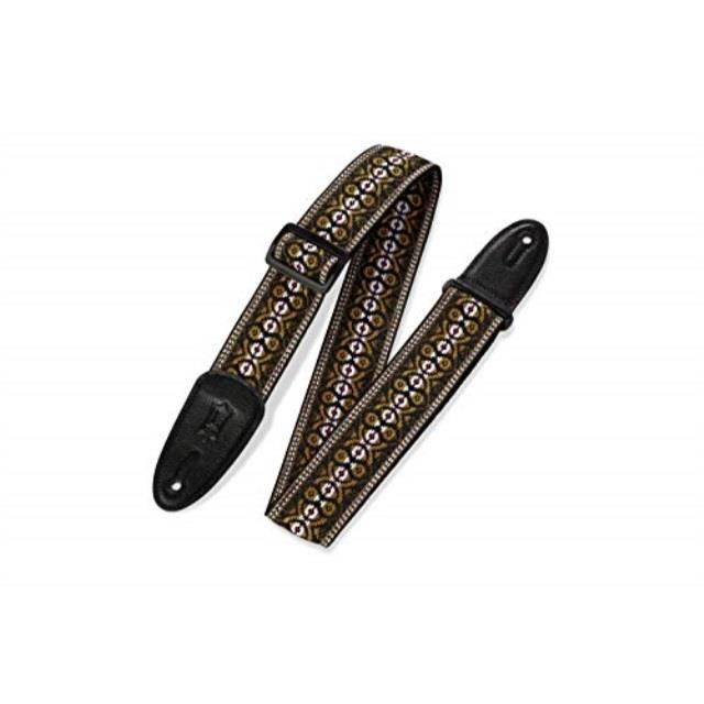 levy's leathers m8ht20 2" jacquard weave hootenanny guitar strap