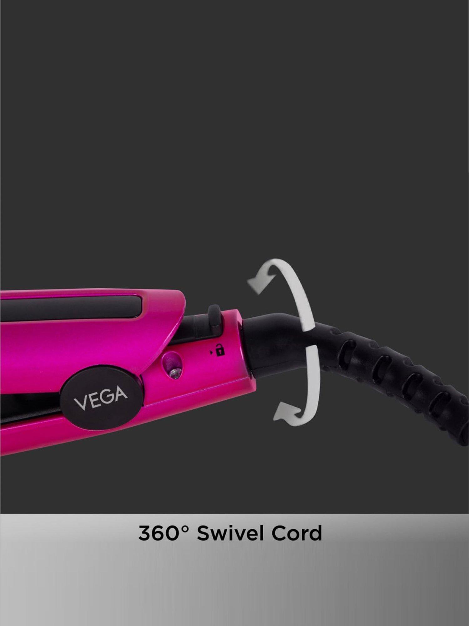 Nova NHC-522CRM Professional Hair Straightener (Black)