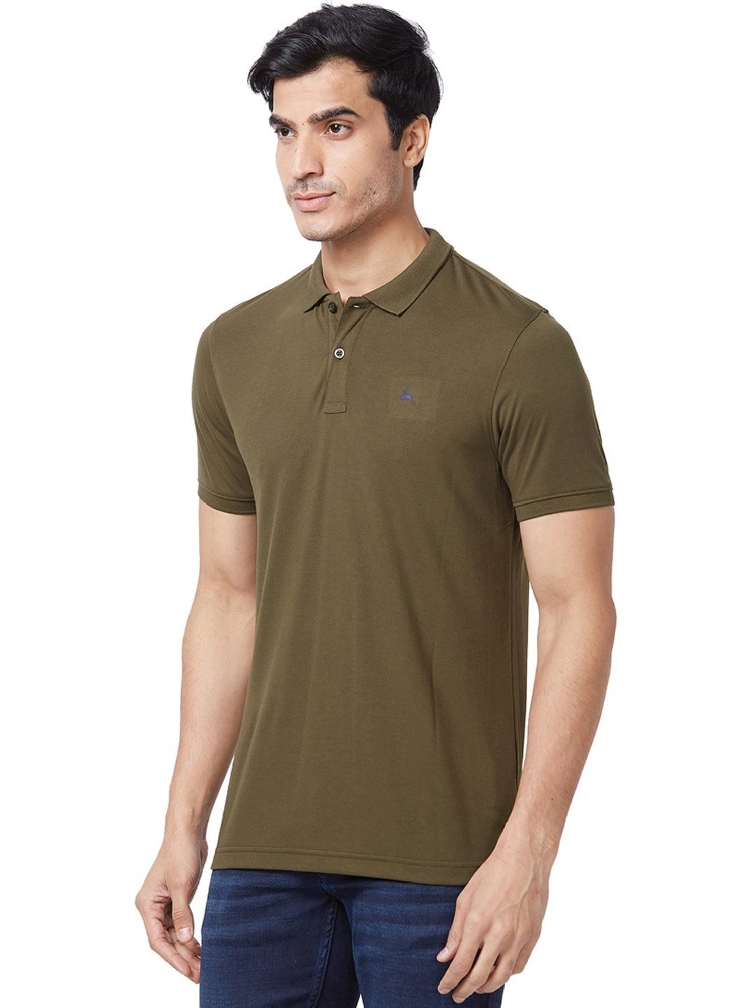 Parx Green Regular Fit Polo T-Shirt