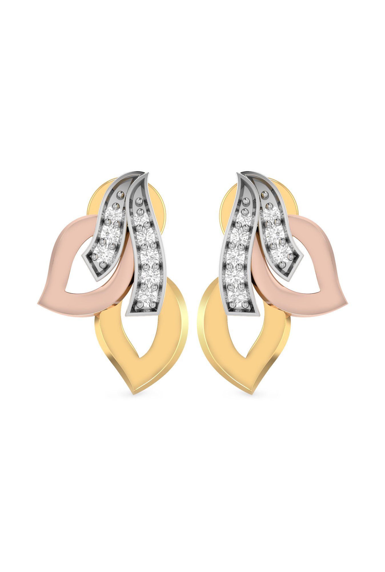 CKC Opulent Multi-Tiered Gold Jhumka Eardrops