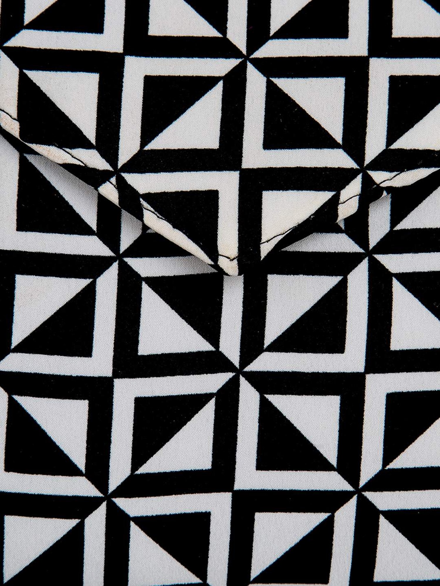 Tarini Nirula Black & White Printed Envelope Pouch for Women