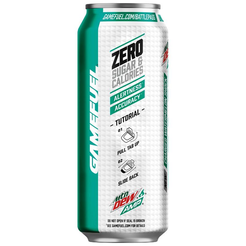 Mountain Dew AMP Game Fuel ZERO Watermelon - 16 fl oz Can
