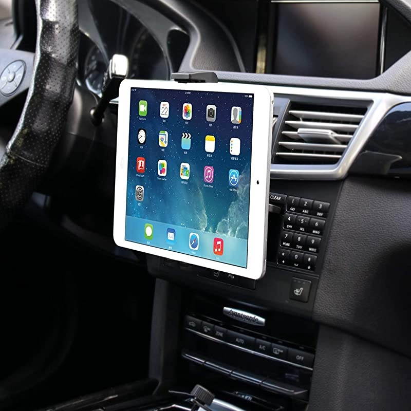 Universal Car Holder 2 in 1 TabletCell Phone CD Slot Player Car Mount Holder Cradle Bracket for 710 inches Tablets356 inches Mobile CellphonesSmartphonesGPSAdjustable 360 Rotation