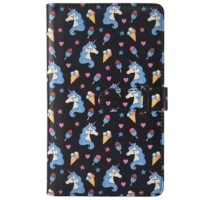 Pockets Mini Film Photo Album Book for Fujifilm Instax Mini LiPlay 9 8 7s 70 90 Link Instant Camera 3 Inch Polaroid Picture Name Card Holder (Unicorn)