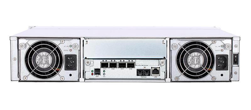 8-bay 3.5" SAS/SATA 6.0 Gb/s miniSAS Trayless Hotswap Tower Silver