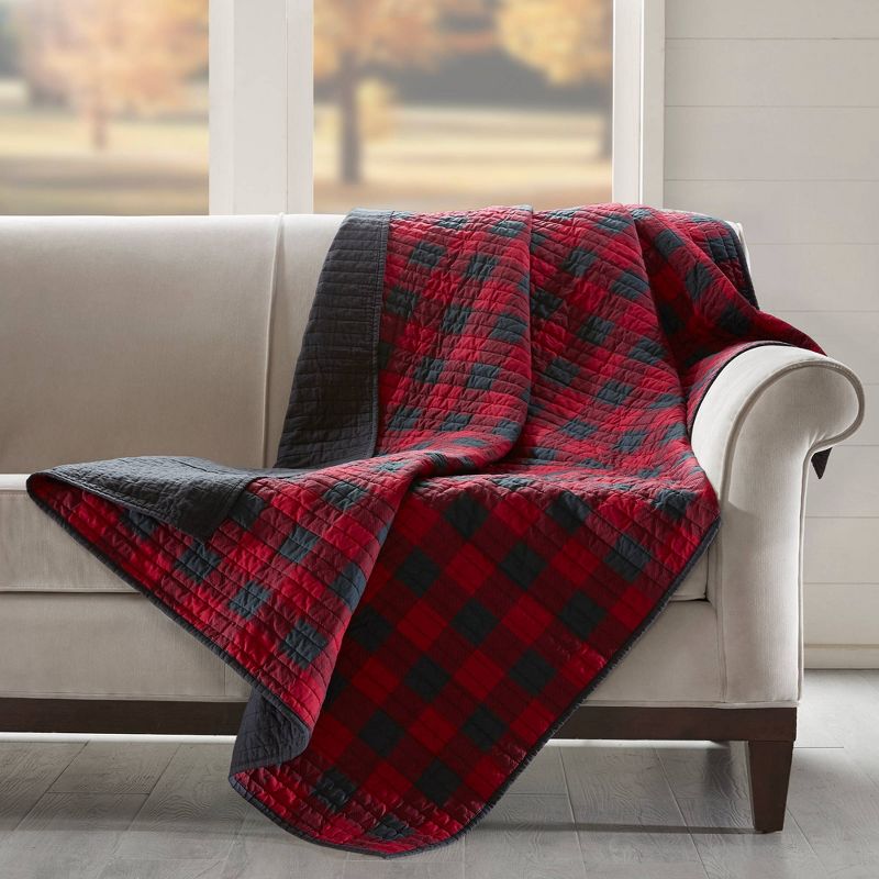 50"x70" Check Quilted Throw Blanket Red - Woolrich