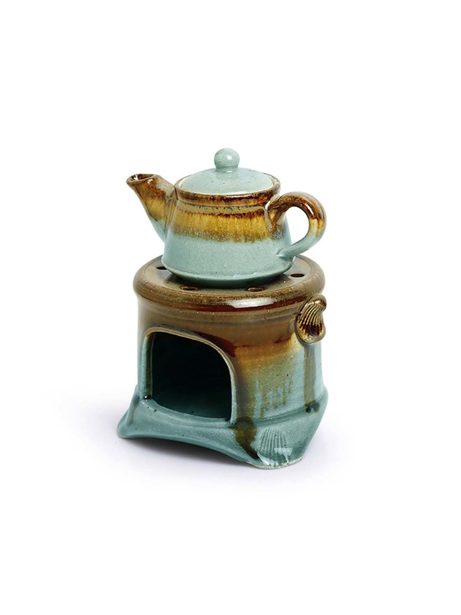 ExclusiveLane Ceramic Gas Stove Brewing Aroma Diffuser (Studio Pottery)