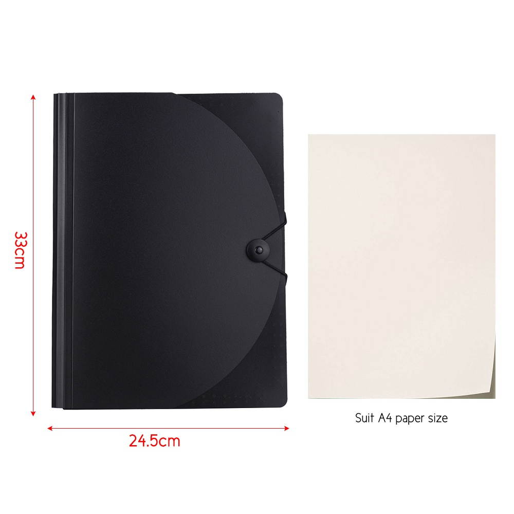 Accordion Expanding File Folder 12 Pockets Rainbow Coloured A4 Paper Filing Cabinet with Cover Receipt Organizer with File Guide and Label Cards for Home School Office