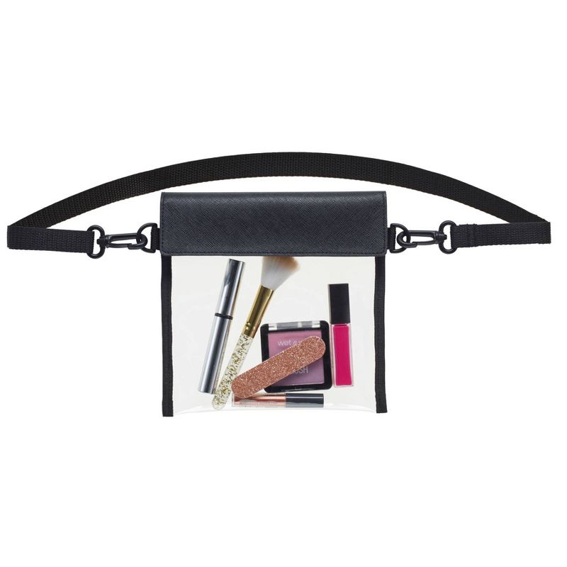 Travel Smart by Conair 2-in-1 Convertible Crossbody Clear Bag and Hip Pack