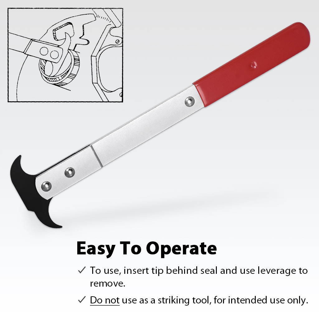 FIRSTINFO Professional 12 Inch Heavy Duty Seal Puller w/ Dual Size Hook Tip Design For Removing Oil & Grease Seals