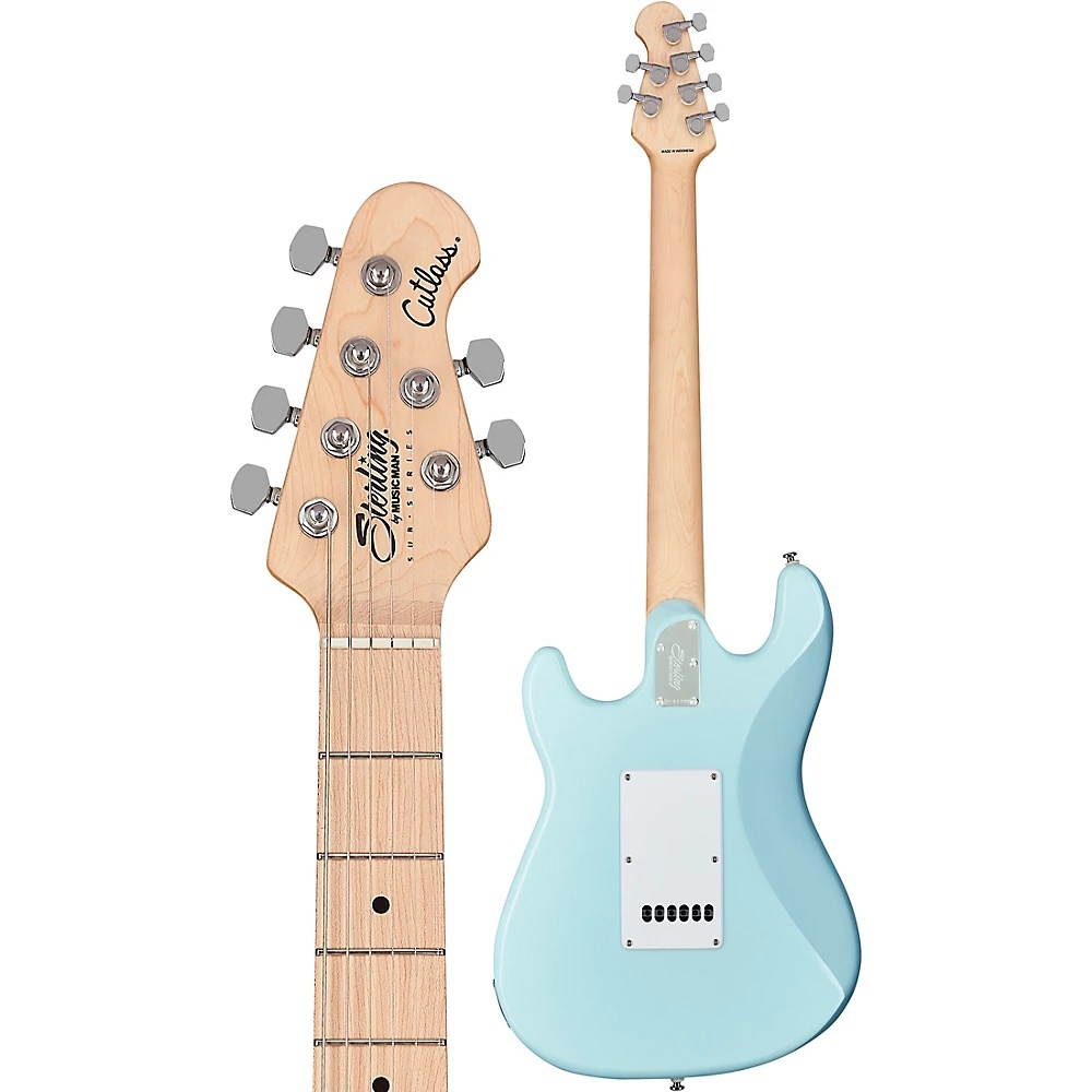 Sterling by Music Man Cutlass SSS Maple Fingerboard Electric Guitar Daphne Blue