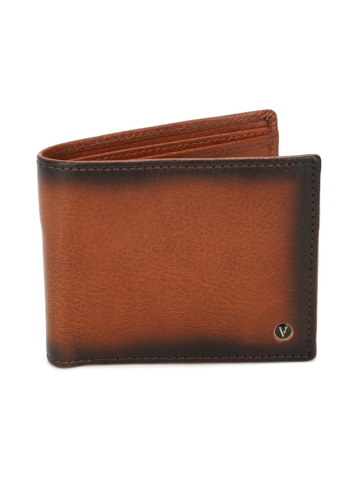 Van Heusen Brown Faded Wallet for Men
