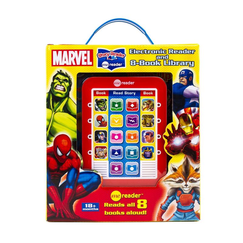 Pi Kids Marvel Electronic Me Reader and 8-Book Library Boxed Set