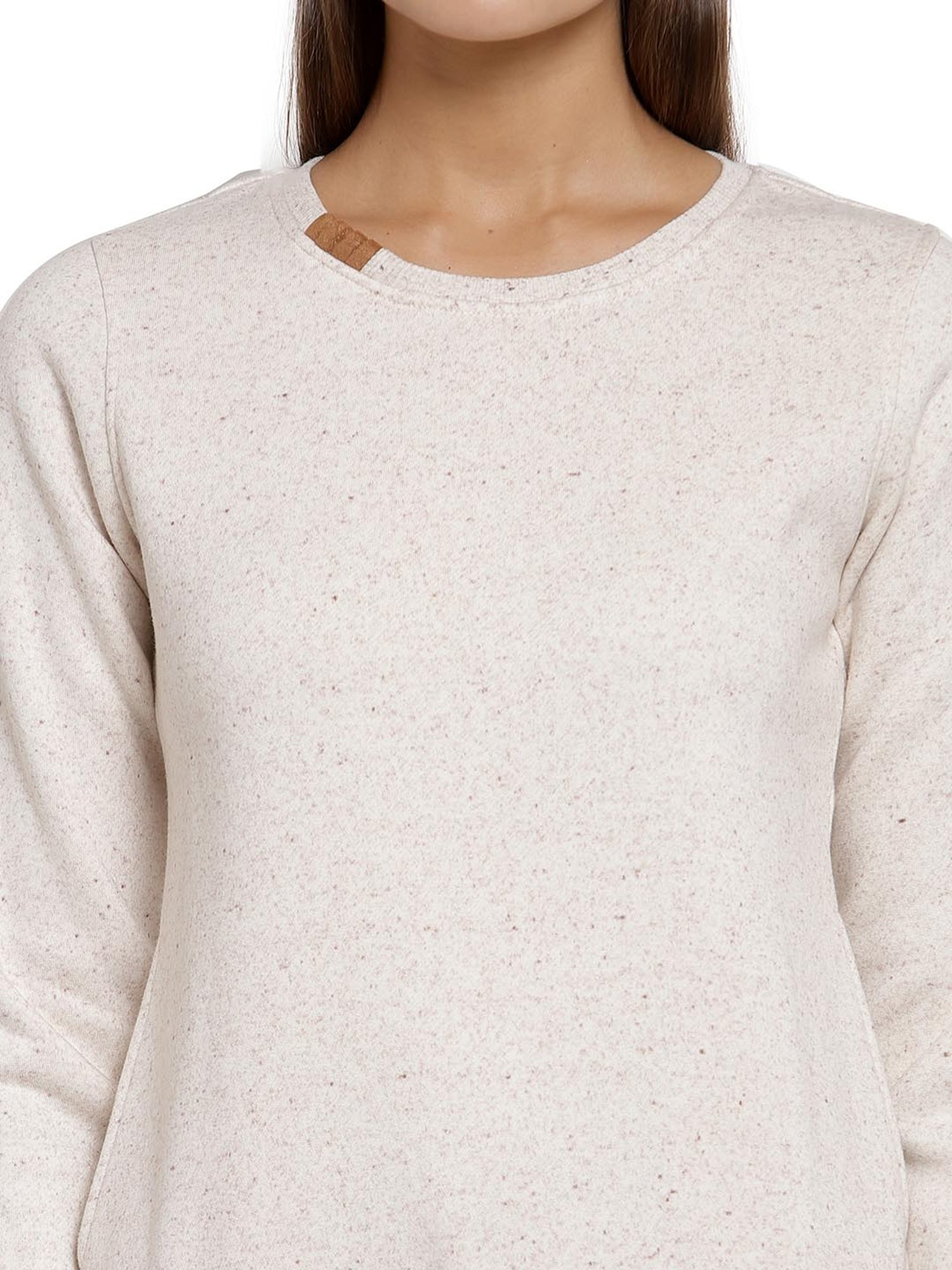 Juelle Off White Round Neck Sweatshirt