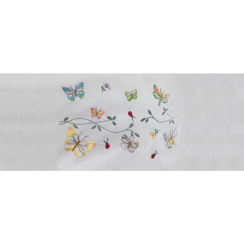 Bucilla Stamped Embroidery Pillowcase Pair 20"X30"-Butterflies In Flight