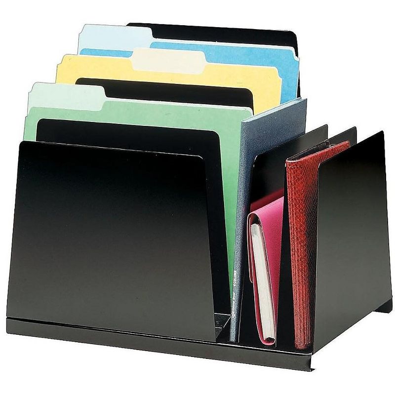 SteelMaster Slanted Combination File Eight Sections Steel 15 1/4 x 11 x 12 3/4 Black 2648S2VBK