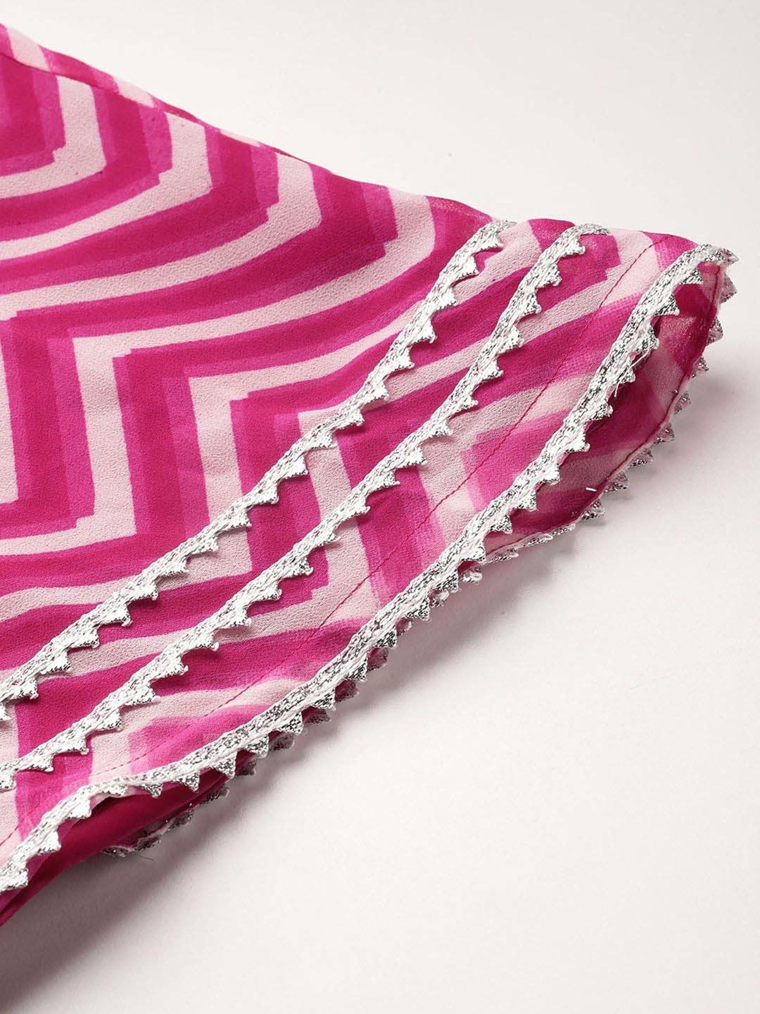 Varanga Fuchsia Printed Skirt