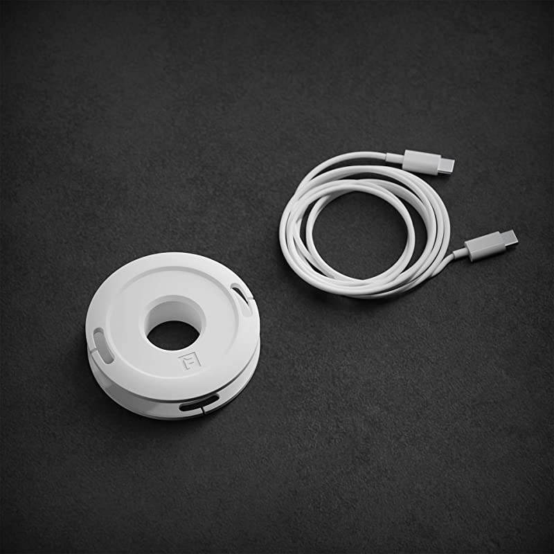 Winder Mini and Max Headphone and Cable Winder and Organizer Perfect for Wrapping Earbuds and Cords for Travel and Organization Max White